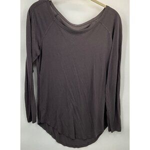 Lululemon Women's Long Sleeve Gray Top Size M (estimated)
